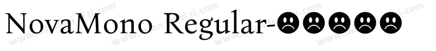 NovaMono Regular字体转换